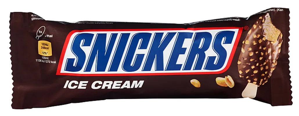 SNICKERS ICECREAM PINNE 91ML SNICKERS ICECREAM PINNE 91ML