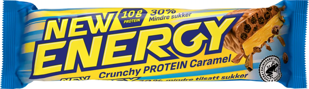 NEW ENERGY CRUNCHY PROTEIN CARAMEL 45G