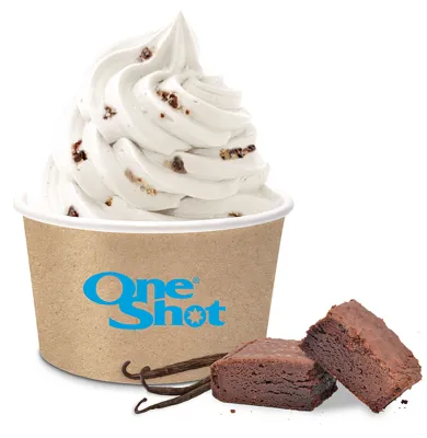 ISKREM VANILJE & BROWNIE 18STK A 100G ONE-SHOT ISKREM VANILJE & BROWNIE 18STK A 100G ONE-SHOT