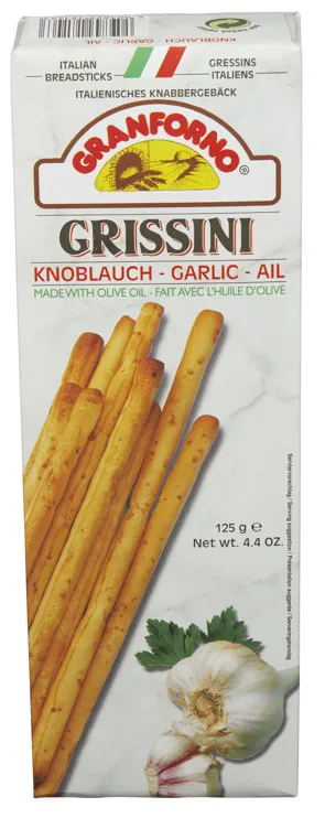 GRISSINI M/HVITLØK 125G GRANFORNO GRISSINI M/HVITLØK 125G GRANFORNO