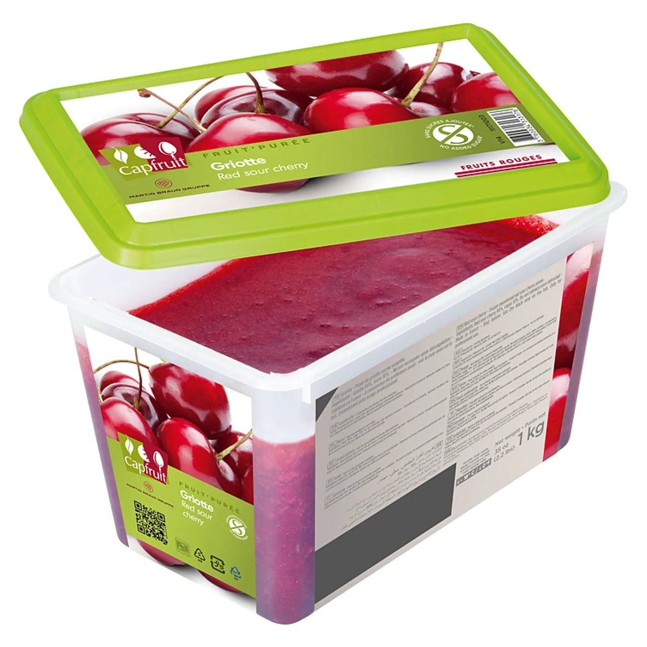 KIRSEBÆR PURÉ 1KG CAPFRUIT