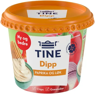 TINE DIPP PAPRIKA & LØK 300G TINE DIPP PAPRIKA & LØK 300G