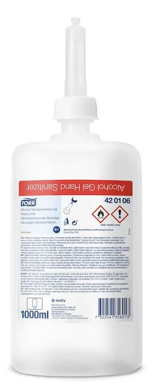 TORK HÅNDDESINFISERENDE ALKOGEL 1000ML S1 TORK HÅNDDESINFISERENDE ALKOGEL 1000ML S1