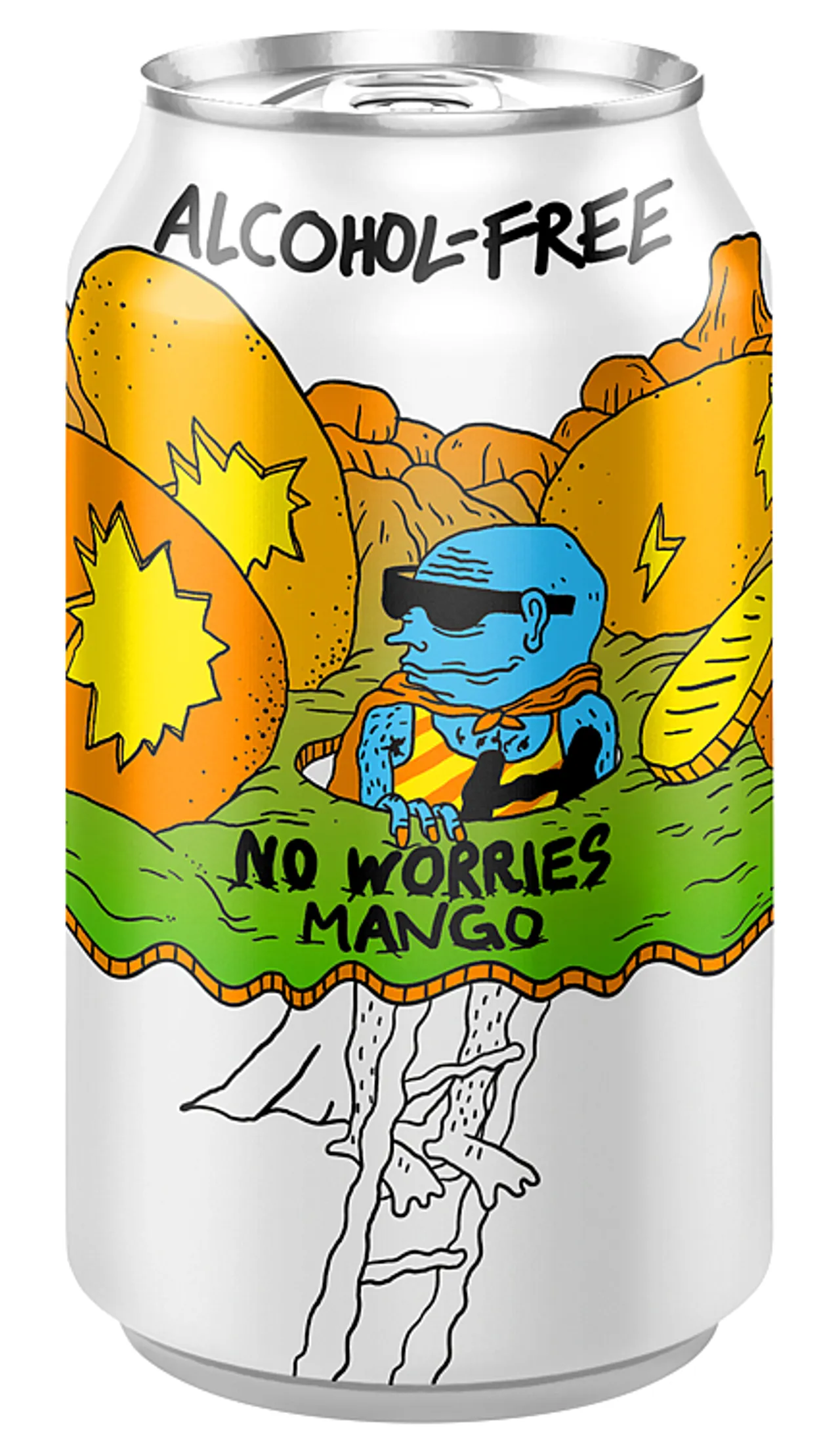 NO WORRIES MANGO 0.33L BX ALKOHOLFRI PALE ALE 0,5% 24X33CL