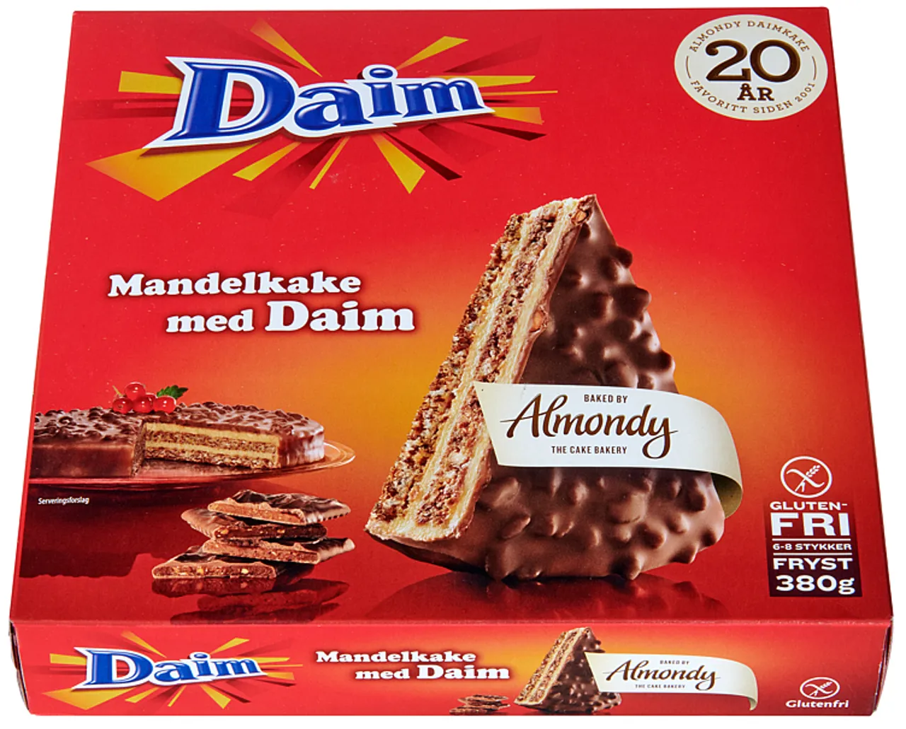 MANDELKAKE MED DAIM 380G ALMONDY