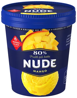NUDE MANGO SORBET 500ML 80% FRUKT NUDE MANGO SORBET 500ML 80% FRUKT
