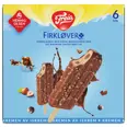 FREIA FIRKLØVER 6PK SJOKOLADE- OG HASSELNØTTIS