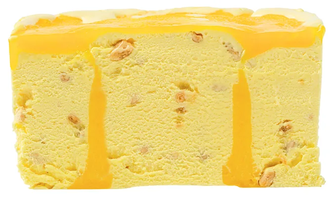 Skåret Lemon Crush Sitronis Med Sitronsaus Og Kakecrunch 2st