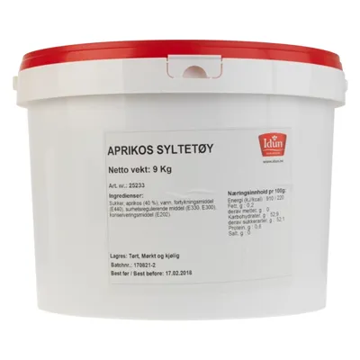 Idun Aprikossyltetøy Spann 9 Kg