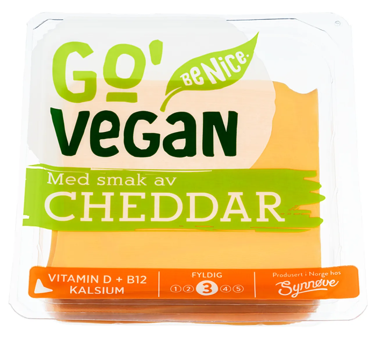 GO'VEGAN CHEDDAR SKIVET 200G