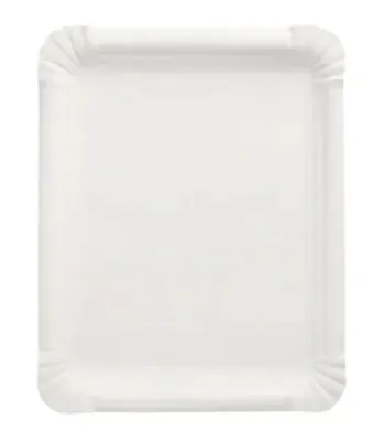 Tallerken Square Papir "Pure" 16.5x20cm Hvit 500stk