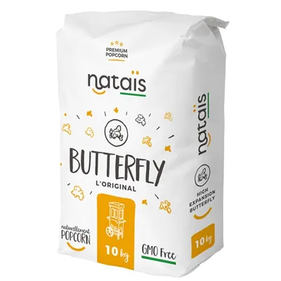 NATAIS POPCORNMAJS BUTTERFLY 46+ 10KG NATAIS POPCORNMAJS BUTTERFLY 46+ 10KG