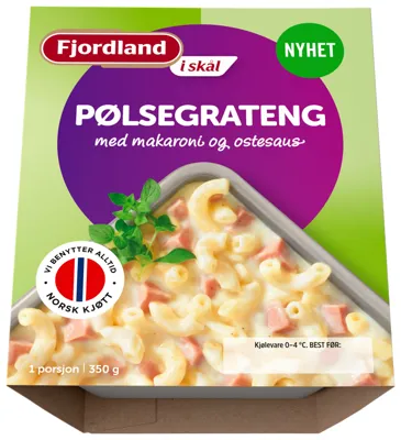 FJORDLAND PØLSEGRATENG I SKÅL 350G FJORDLAND PØLSEGRATENG I SKÅL 350G