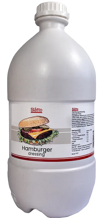 HAMBURGERDRESSING BOMBE 2.6KG SLÅTTO HAMBURGERDRESSING BOMBE 2.6KG SLÅTTO