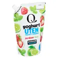Q YOGHURT UTEN JORDBÆR&LIME POSE 800G