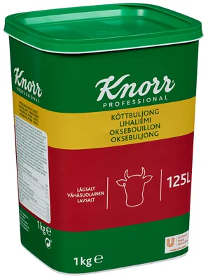 KNORR OKSEBULJONG LAVSALT 1KG 125L KNORR OKSEBULJONG LAVSALT 1KG 125L