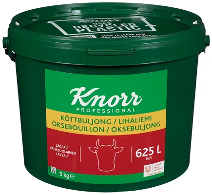 KNORR OKSEBULJONG LAVSALT 5KG 625L KNORR OKSEBULJONG LAVSALT 5KG 625L