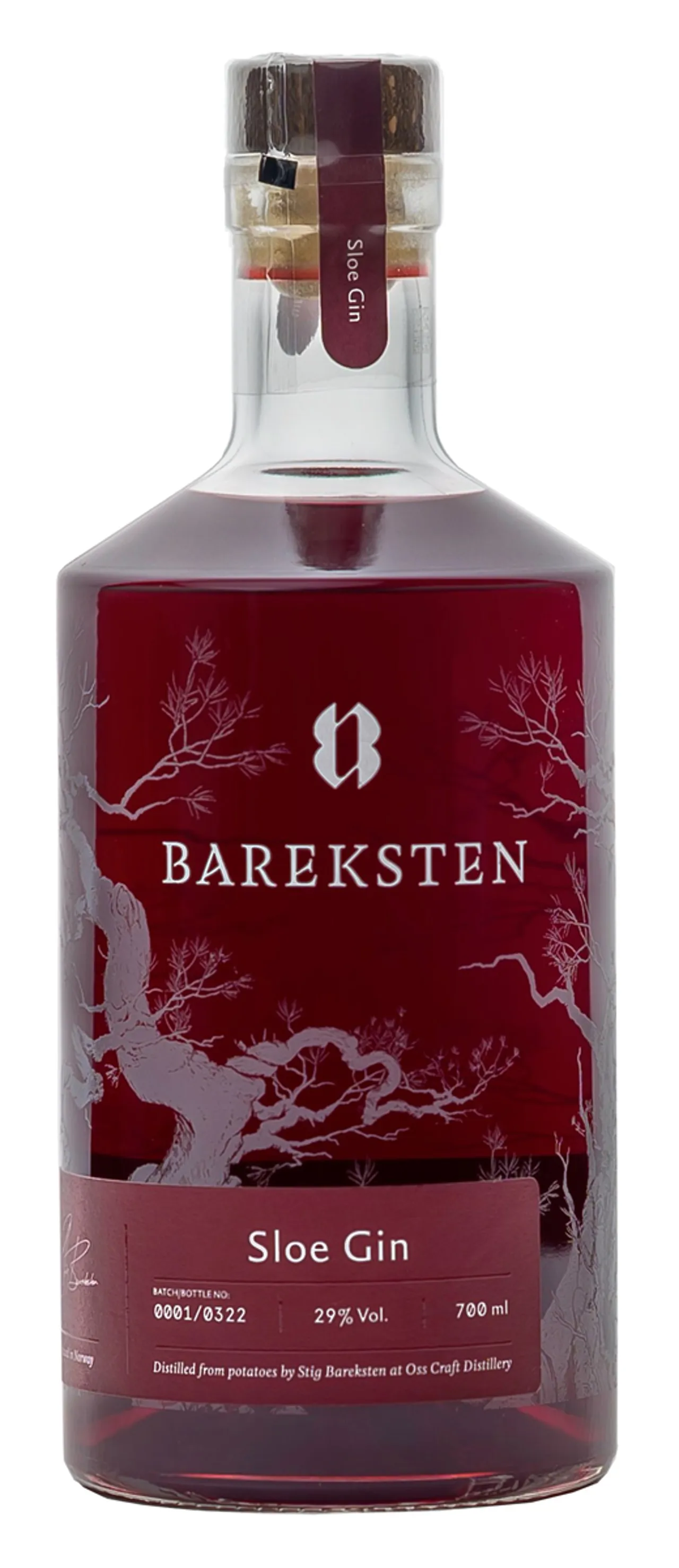 BAREKSTEN SLOE GIN 29% 70CL