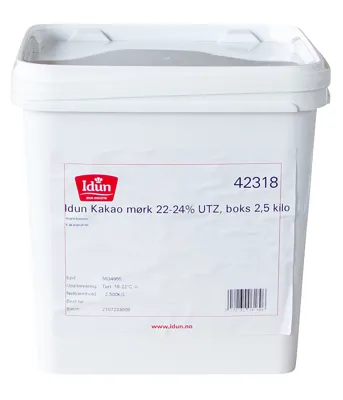 Idun Kakaopulver Mørk 22-24% Utz