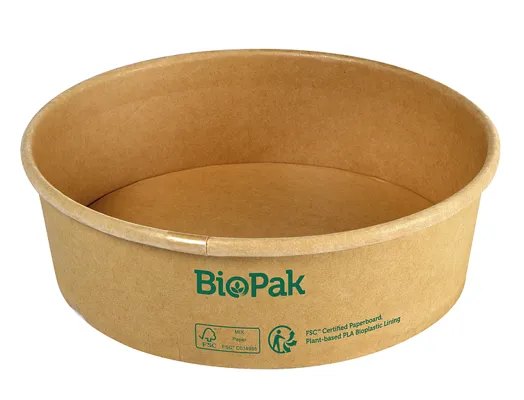 Skål Ronda Bred Papp/Pla Brun 500ml