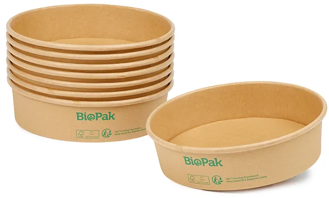 Skål Ronda Bred+ Papp/Pla Brun 900ml