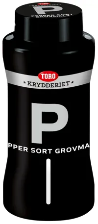 Pepper Sort Grov 450g Toro Krydder