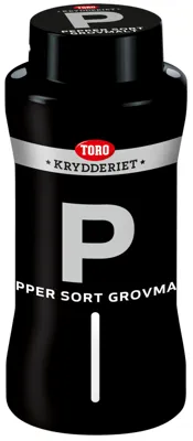 Pepper Sort Grov 450g Toro Krydder