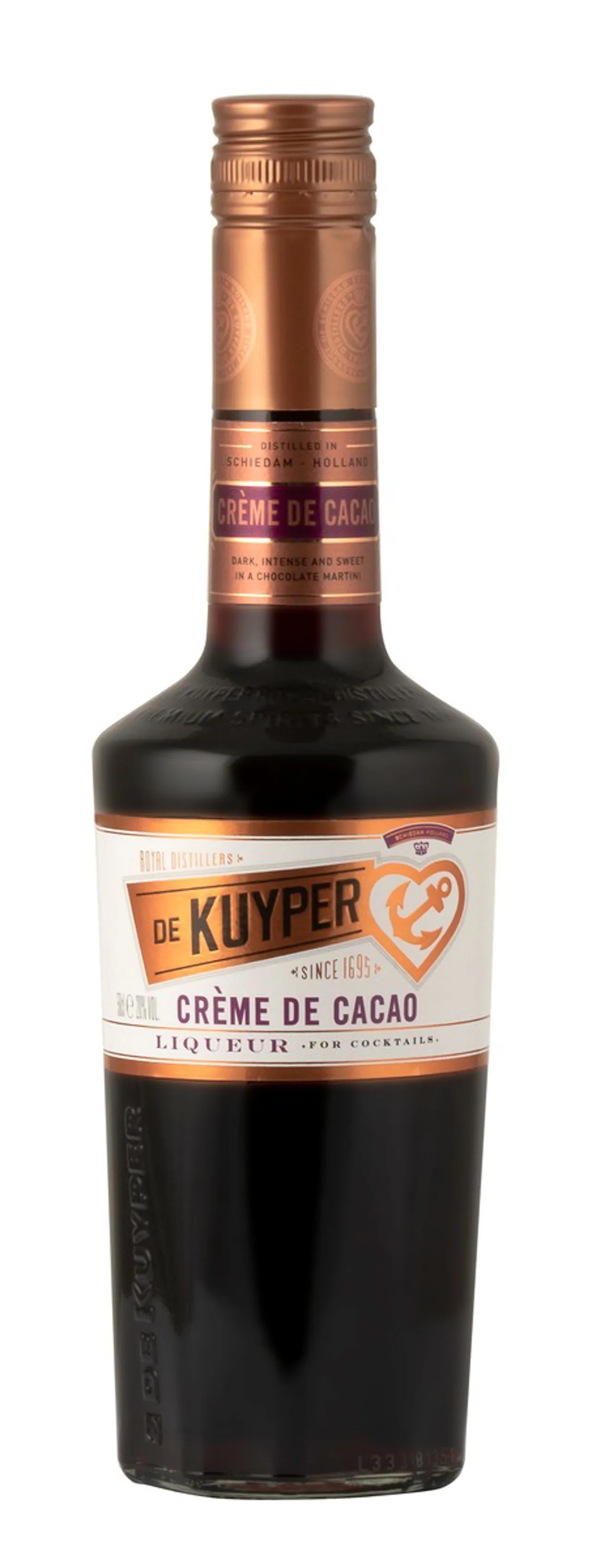 DE KUYPER CREME DE CACAO DARK 20% 50CL