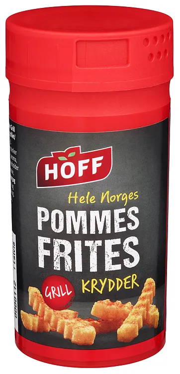 HOFF OPPHØGDE POMMES FRITES KRYDDER GRILL, 130G HOFF OPPHØGDE POMMES FRITES KRYDDER GRILL, 130G
