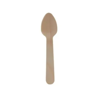 CUTLERY OF WOOD, WAXED FSC, TEASPOON 110MM  100PCE CUTLERY OF WOOD, WAXED FSC, TEASPOON 110MM  100PCE