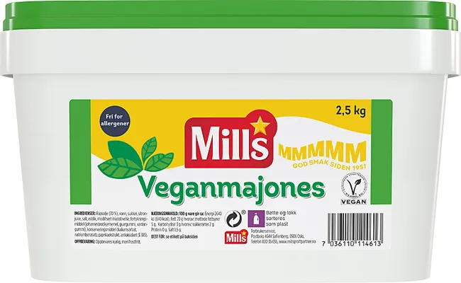 Mills Veganmajones 2,5 Kg