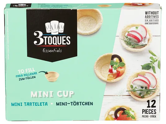 COCKTAIL TARTELETTER 12STK 3 TOQUES COCKTAIL TARTELETTER 12STK 3 TOQUES