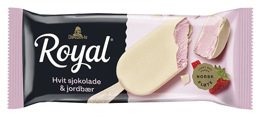 Royal Hvit Sjokolade Og Jordbær 90ml