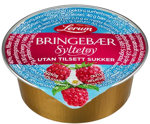 BRINGEBÆRSYLTETØY ORIGINAL UTAN TILSETT SUKKER KUVERT 100/21 BRINGEBÆRSYLTETØY ORIGINAL UTAN TILSETT SUKKER KUVERT 100/21