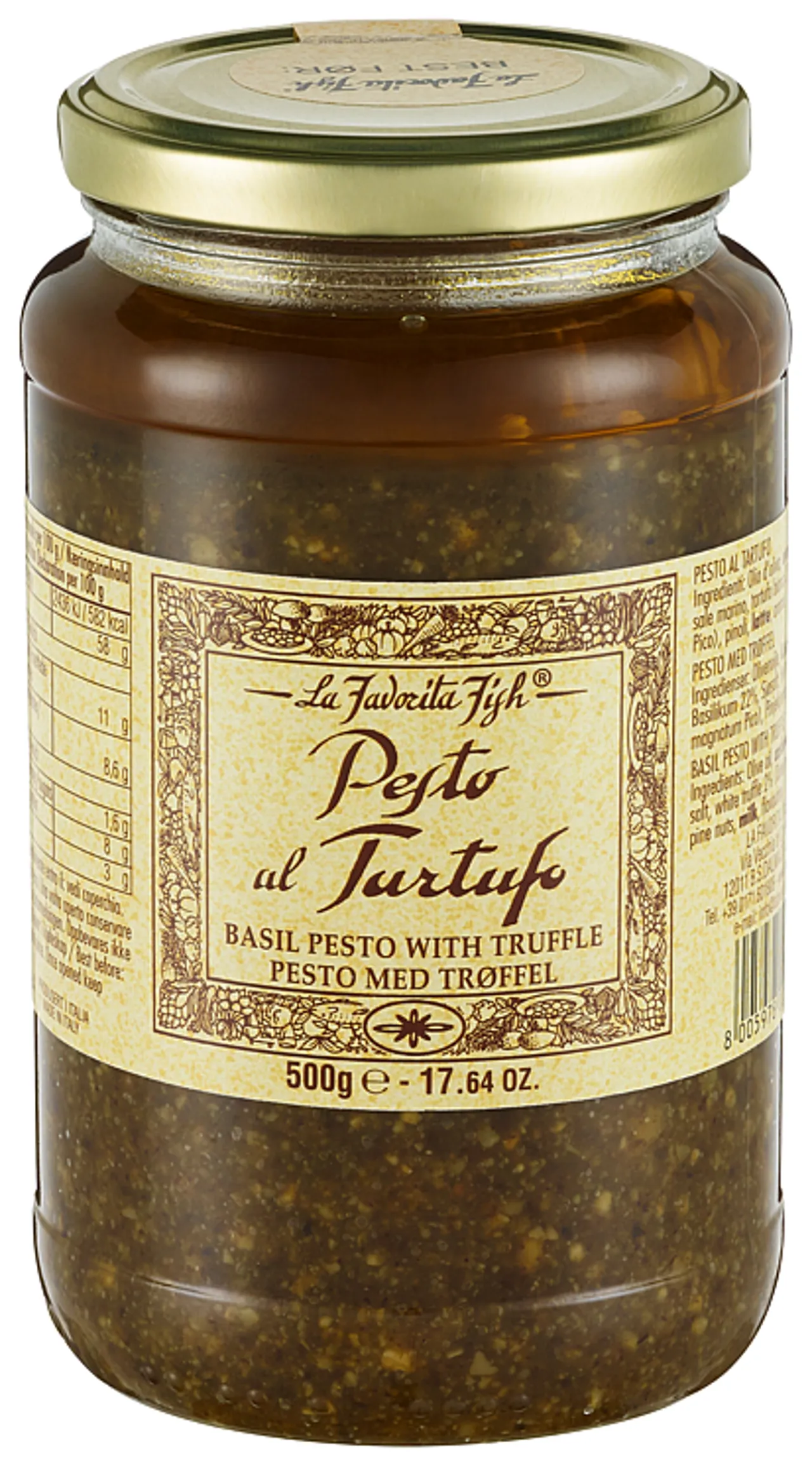 PESTO ALLA GENOVESE M TRØFFEL 500G LA FAVORITA
