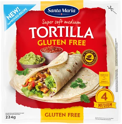 Tortilla Gluten Free 224g Santa Maria