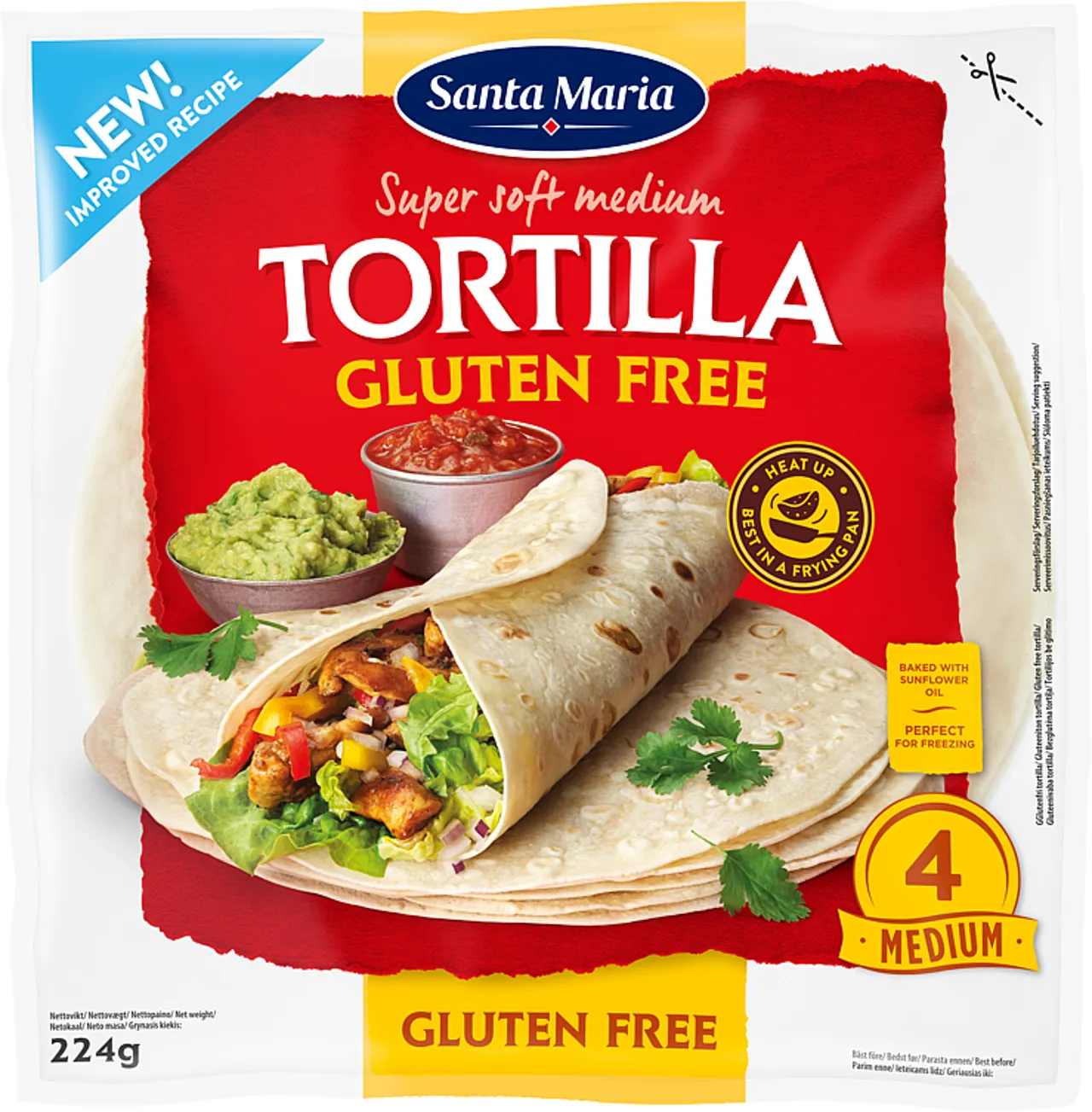 TORTILLA GLUTEN FREE 224G SANTA MARIA
