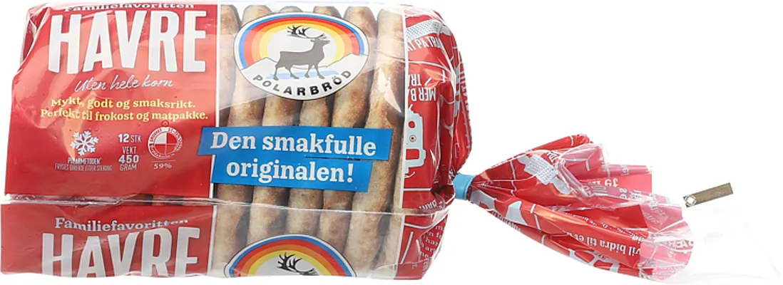 HAVRE 12PK 450G POLARBRØD HAVRE 12PK 450G POLARBRØD