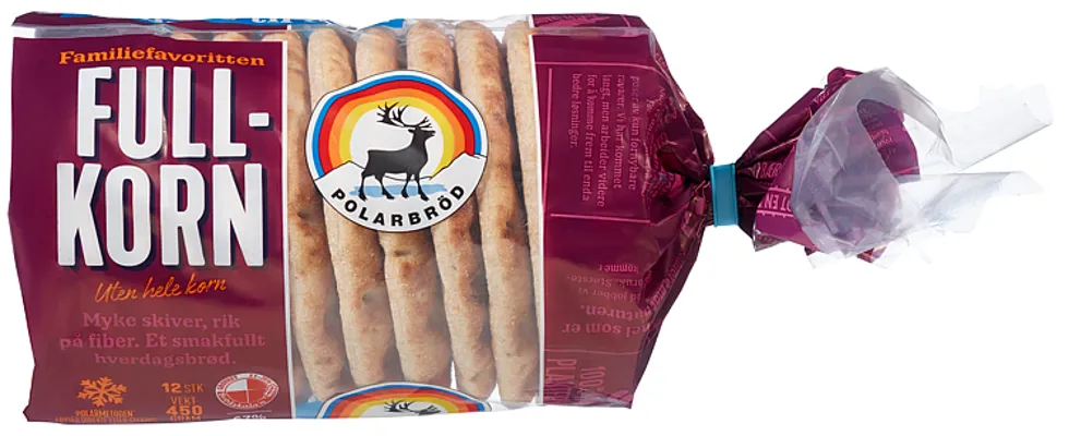 POLARBRØD FULLKORN 12PK 450G POLARBRØD FULLKORN 12PK 450G