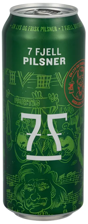7 FJELL PILS BOKS 4,7% 0,5L 7 FJELL PILS BOKS 4,7% 0,5L