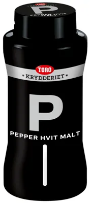 Pepper Hvit Malt 400g Toro Krydder