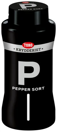 Pepper Sort Hel 430g Toro Krydder