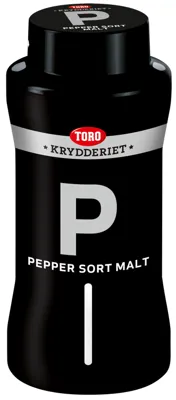Pepper Sort Malt 400g Toro Krydder