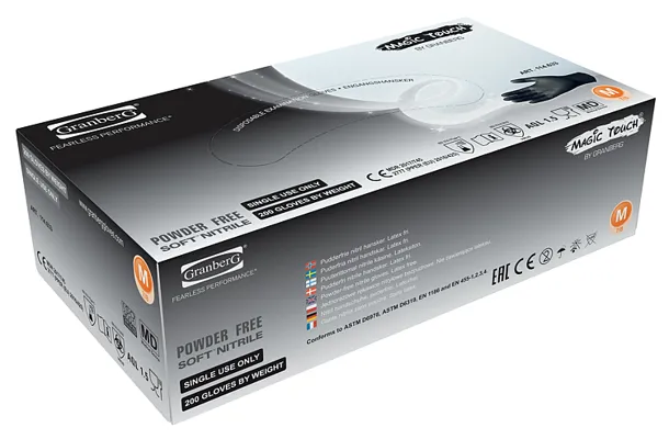 ENGANGSHANSKE NITRIL PUDDERFRI SORT L ENGANGSHANSKE NITRIL PUDDERFRI SORT L