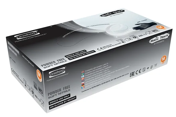 ENGANGSHANSKE NITRIL PUDDERFRI SORT S ENGANGSHANSKE NITRIL PUDDERFRI SORT S