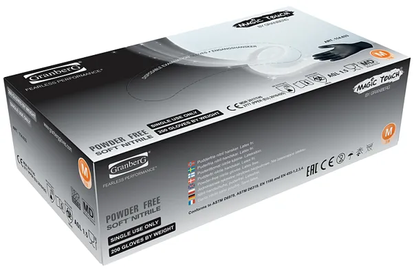 ENGANGSHANSKE NITRIL PUDDERFRI SORT XL ENGANGSHANSKE NITRIL PUDDERFRI SORT XL