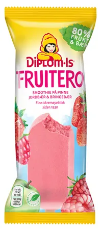 DIPLOM-IS FRUITERO 80% JORDBÆR & BRINGEBÆR 80ML