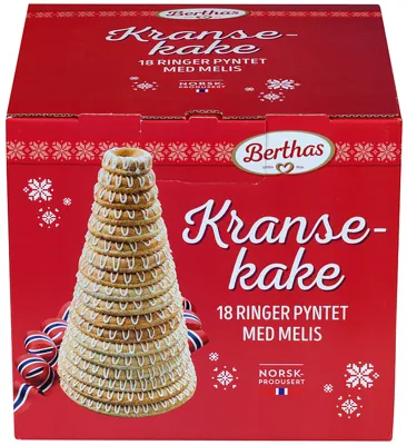 Kransekake 18 Ringer 900g Berthas