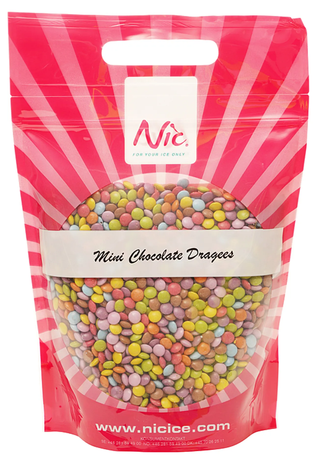 NIC SJOKOLADE MINILINSER, 1 KG