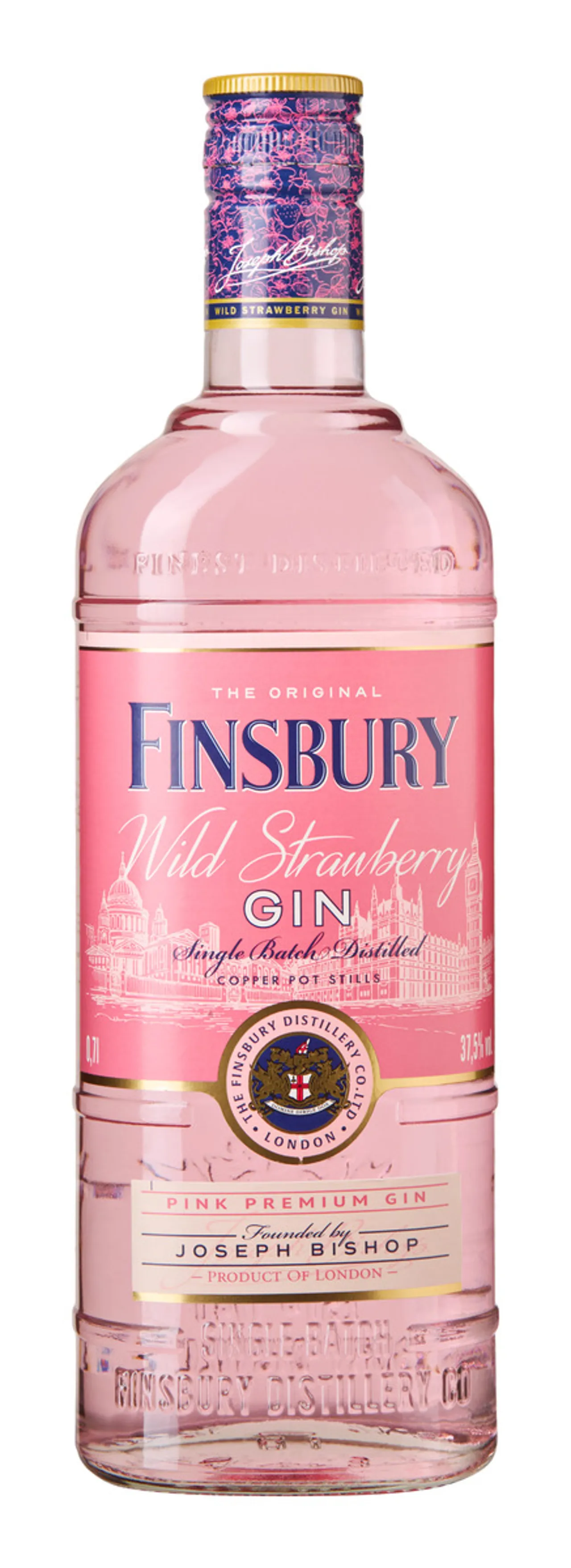 FINSBURY WILD STRAWBERRY GIN 37,5% 70CL